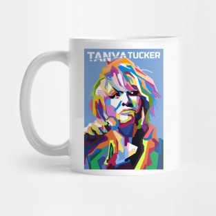 Tanya Tucker in WPAP Popart Illustrations Mug